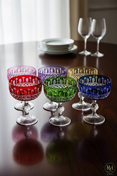 Kristal Market El Yapımı Kristal Bohemia Lüks Royal Desen 200ml Dekoratif Sun...