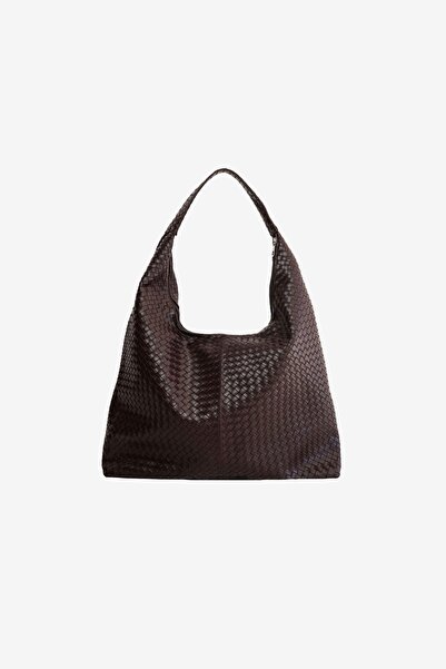 MARSEPTUN Sole Örgü Dokulu Acı Kahve Mat Çanta