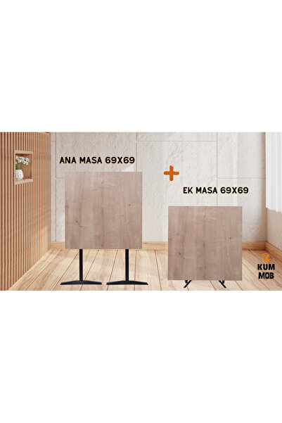 Modüler Safir Küçük Ana Masa + Ek Masa