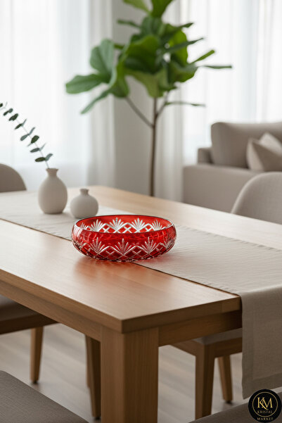 Kristal Market KRİSTAL DEKOR FLOWER SOFRA SUNUM KASESİ