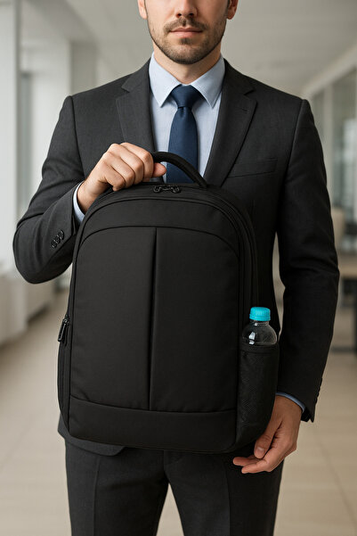 NS reliable حقيبة ظهر للكمبيوتر المحمول باللون الأسود مقاس 15.6-16-16.1-16.9 17-17.3-17.6 بوصة