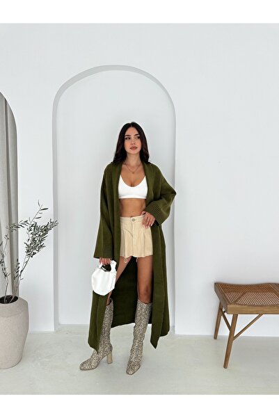 MAXXANA Shawl Collar Long Knitwear Cardigan