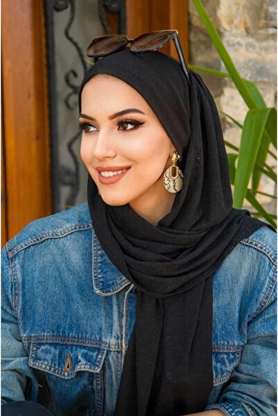 Aişe tesettür Μαύρο σάλι μπαντάνα