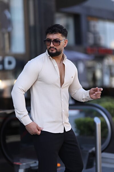 L-KOM Πουκάμισο Business Class Classic Collar Easy Ironing