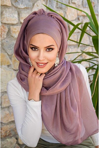 Aişe tesettür Pudra Janjan Şifon Abiye Şal