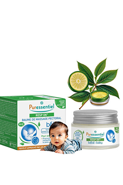 Puressentiel Balsam cremă pentru masaj pectoral pentru bebeluși cu efect calmant, 30 ml