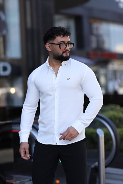 L-KOM Πουκάμισο Business Class Classic Collar Easy Ironing