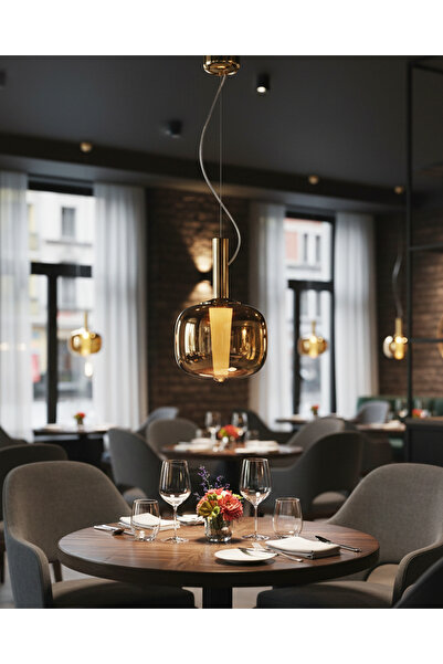 Özcan Aydınlatma Özcan Aydınlatma 3437-1A-03 Shine Tekli Sarkıt Sarı