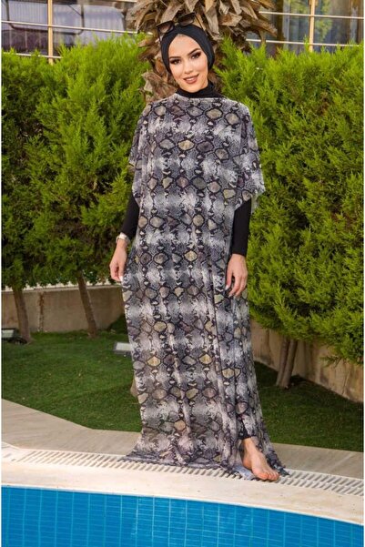 Aişe tesettür Yılan Derisi Desenli Tesettür Pareo
