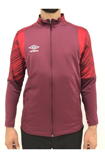 UMBRO Tc-0211 Plus Camp Jacket Hooded Sweat Tracksuit Top Men's Jacket Bordo