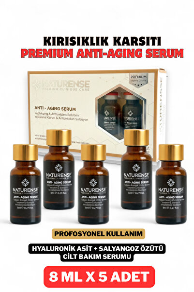 Naturense Premium Anti-Aging Serum Kırışıklık Karşıtı, Cilt Bakım Serumu 8 ml...