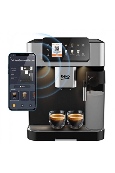 Beko Espressor automat BEKO CaffeExperto CEG7348X, 2l, 1350W, 19 bar, 18 băuturi, 13 GrindPro