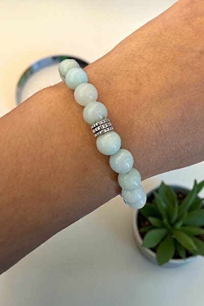Doğaltaş Amazonit Kısmet Taşı Bileklik