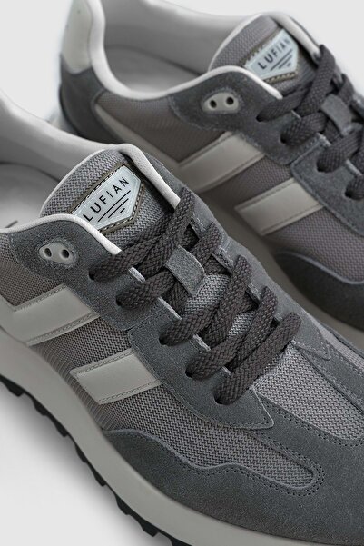Lufian 111230264 Arthur Sneaker Erkek Deri Ayakkabı GRİ