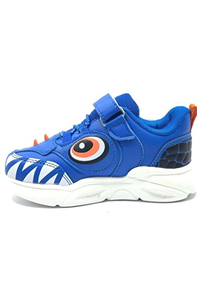 Kocamanlar Ayakkabı Cool Stego Lighted Orthopedic Children's Sports Shoes Blue