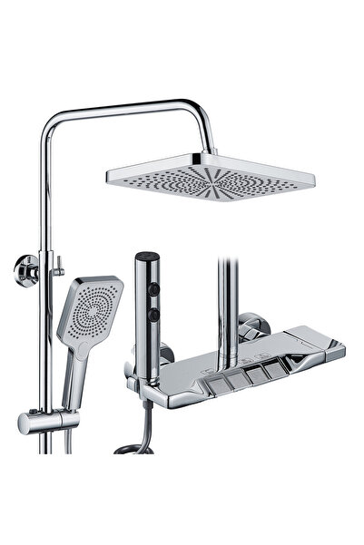 ferrara Coloană de duș La Brocca BBS001, 4 funcții, Jet reglabil, Duș fix cu ...