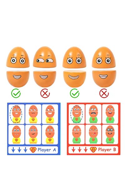 Picodino Wooden educational toy, facial expressions, funny eggs