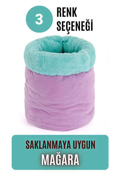 pawdaz Mağara (45x40cm) - Modern kedi/köpek mağara yatak, Saklanma alanı, Sak...