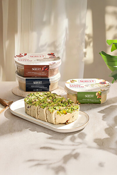 Servet Rafine Şeker İlavesiz Taze Tahin Helvası 3'lü Paket