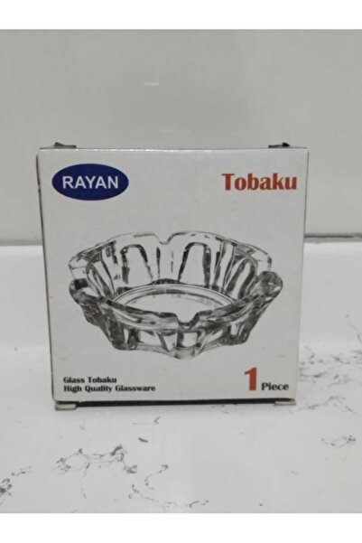 Rayan 4 Pieces Square Luxury Glass Ash Plate - 11x11 Cm Ash Tray