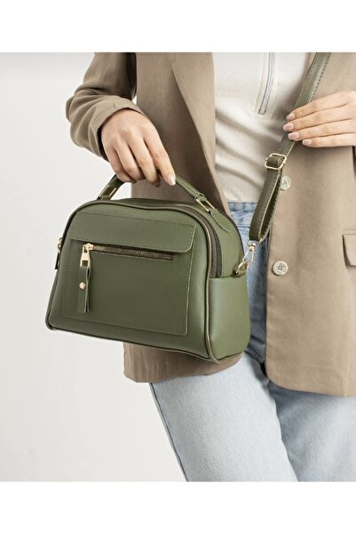 selma demir Dámská šedá kabelka do ruky a přes rameno se 3 oddíly