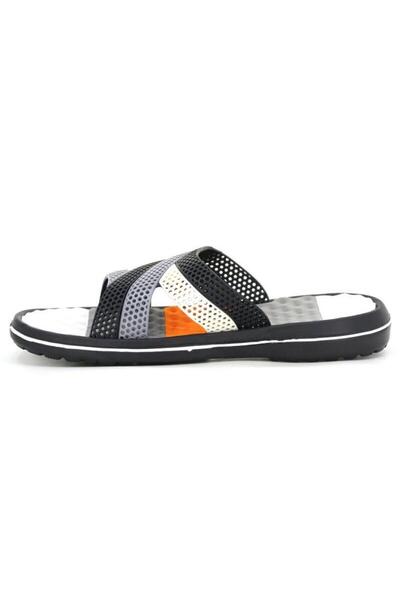 Calx Papuci Lux Eva pentru masaj pentru bărbați, negru - gri