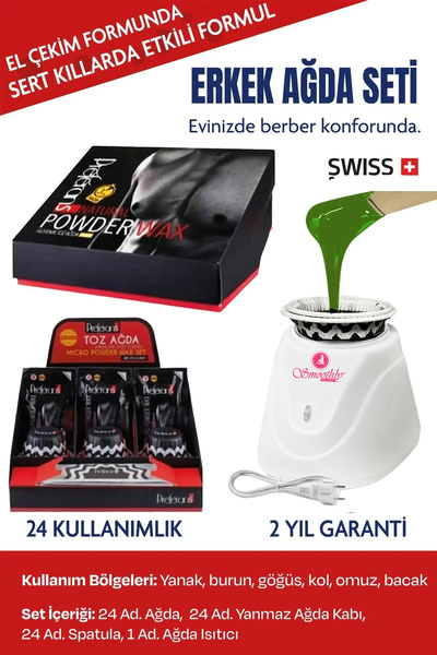 Preferans ERKEK AĞDA SETİ , BURUN AĞDASI , ERKEK BERBER AĞDASI , YANAK AĞDASI...