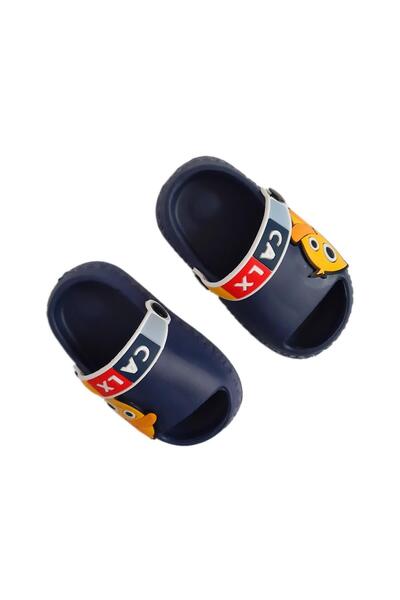 Calx Kaymaz Taban Yumuşak Esnek Hafif Civciv Figürlü Günlük Erkek Çocuk Terlik