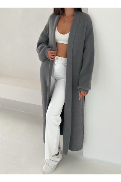 MAXXANA Ultra Soft Shawl Collar Long Knitwear Cardigan