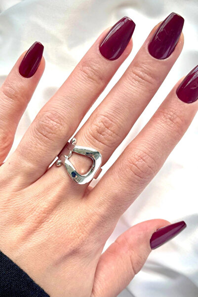 Leo'Stone Premium Series Belt Design Polished Adjustable Women's Ring