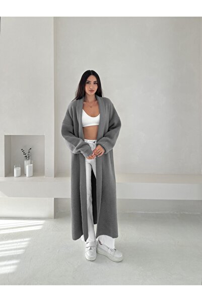 MAXXANA Ultra Soft Shawl Collar Long Knitwear Cardigan