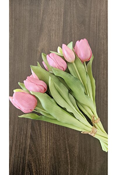 Omelas Yapay Çiçek Islak Lale Islak Dokulu Lale Demet 30 Cm. Leylak Rengi. 7 ...