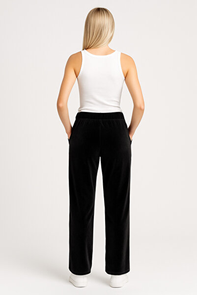 PROLET Kadın Kadife (Velour) Straight Fit Pantolon