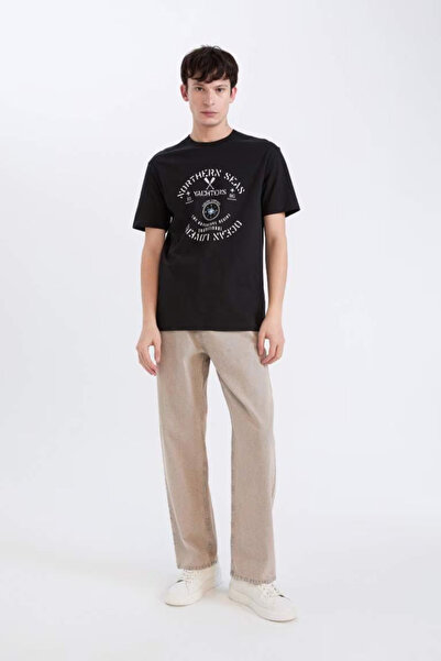 DeFacto Ανδρικό μπλουζάκι E1329AX/BK81