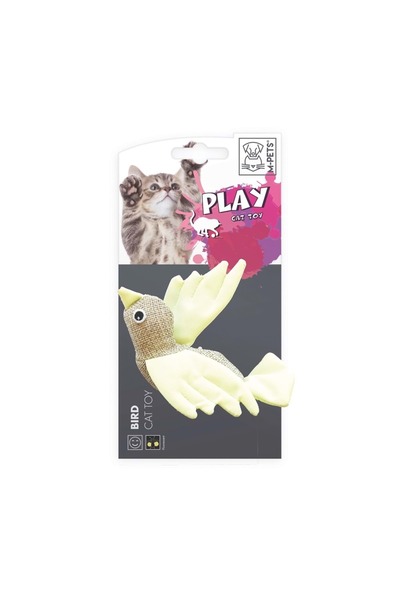 M-PETS Cat Toy Bird Yellow Green Blue Pink