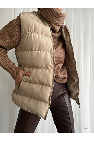 rengastyle Жіночий надувний жилет з кишенями, блискавкою та капюшоном (кольор...