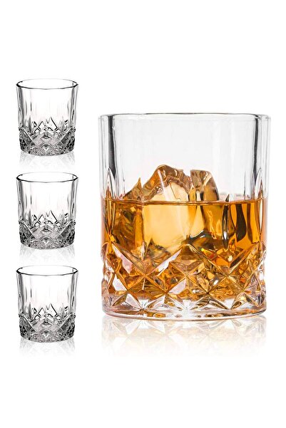 ORTAKÖY CENNETİ 4 LÜ kesme model m. Coco viski bardağı 334 cc Hacim 9 cm boyu 8 cm genişligi