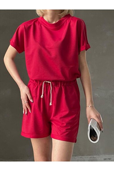 merysare Women's Double Suit with Shorts - Two Thread Fabric (Coloured)