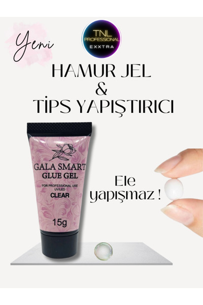tnl professional Şeffaf Hamur Jel 3D Nonsticky Yapışkan Olmayan Jel Tırnak Ta...