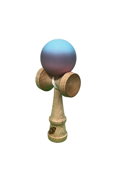 Kendama USA Kendama X Original, Profesional, Rabatabil, Lemn, Mâner Cauciucat, 18 cm, Roz/Mov/Albastru