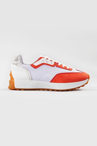 Mubiano حذاء رياضي نسائي برتقالي من ماسا