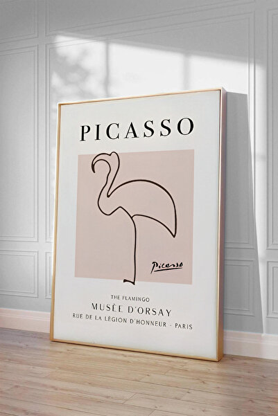 Bugucreative Picasso Çerçevesiz Poster,Sanatsal Poster,Minimalist Poster,Tablo Ölçülerinde Çerçevesiz Poster