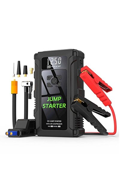 AGD بنك طاقة معزز لبطارية السيارة مع ضاغط هواء