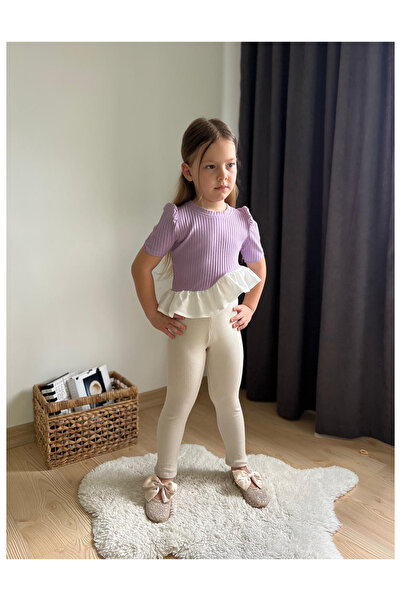 My Kids Wear Ruffle Detailed Girl's Suit