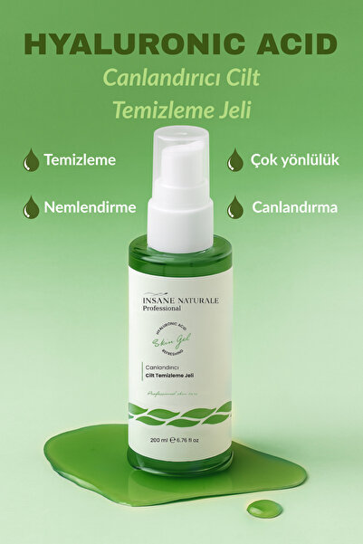 Insane Naturale Jel -arındırıcı Ve Canlandırıcı Yüz-cilt Temizleme Jeli 200 ml