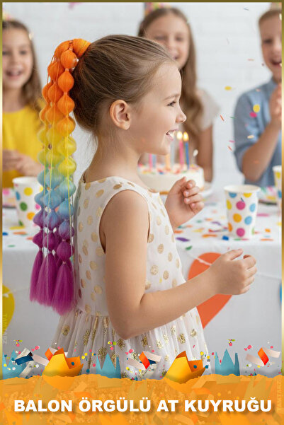 TAM TARZ Coada de cal elastică împletită cu baloane - ACM22