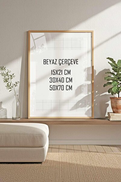 Buka Shops Doğal Ahşap Tablo & Fotoğraf Çerçevesi (15x21, 30x40, 50x70cm Seçenekli) - Modern, Şık Tekli Tablo Ç