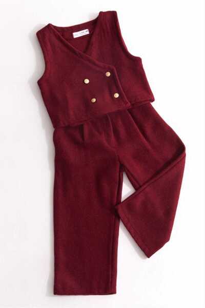 PNT Barbosa Girl's Vest/Shirt/Pants 3-Piece Cashmere Set