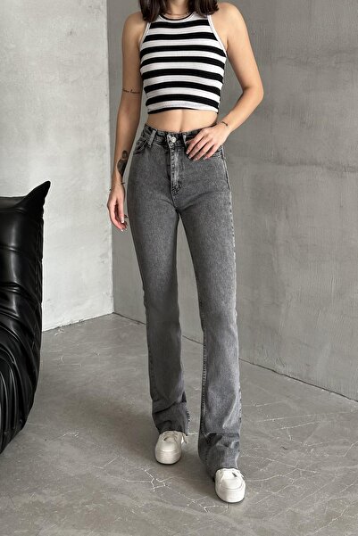 XRAY JEANS Pantaloni largi, elastici, din denim afumat, pentru femei