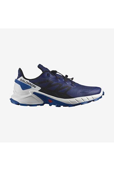Salomon Supercross 4 Blue Print/Black/Lapis Blue Men's Trail Running Shoes L4...